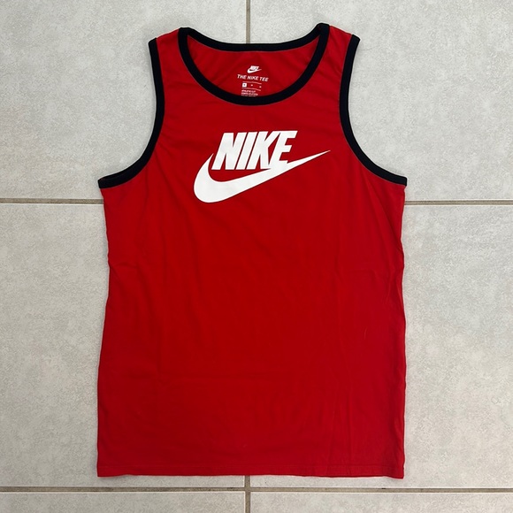 Nike Other - Nike Red Athletic Cut Sleeveless Tank Top
